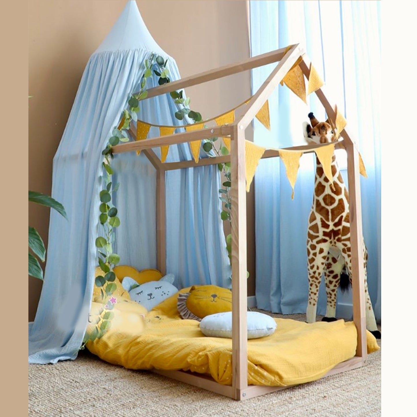 Cama casita Montessori de madera infantil Tipi + vendida