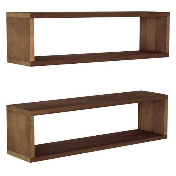 Repisas de madera flotantes estantes 2 piezas