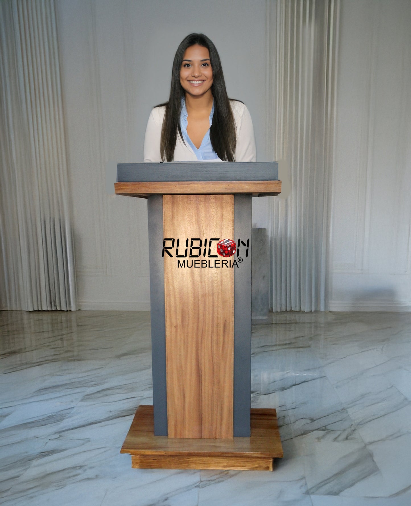 Atril Pódium Púlpito Para Conferencias Ambón con ruedas reclinatorio