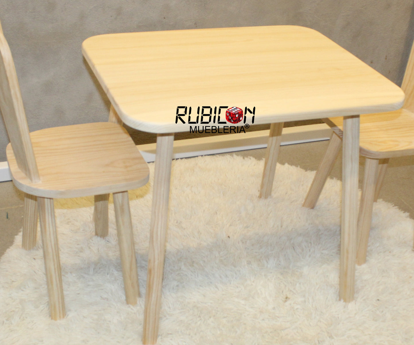 Mesa Infantil Montessori Con 2 Sillas mesita para niños