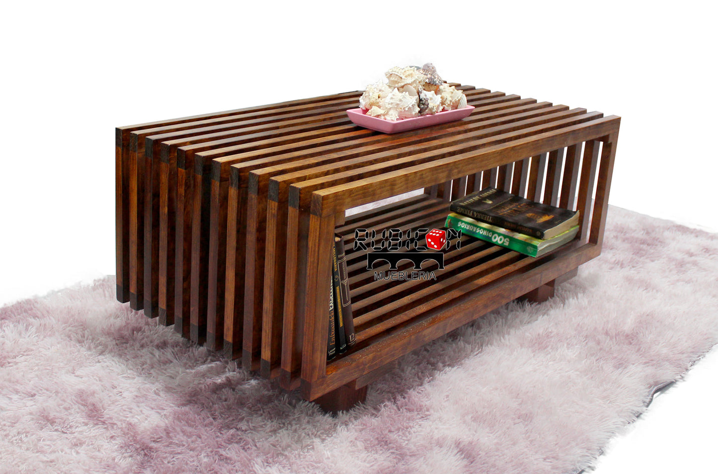 Mesa de centro de madera de pino mesita para sala
