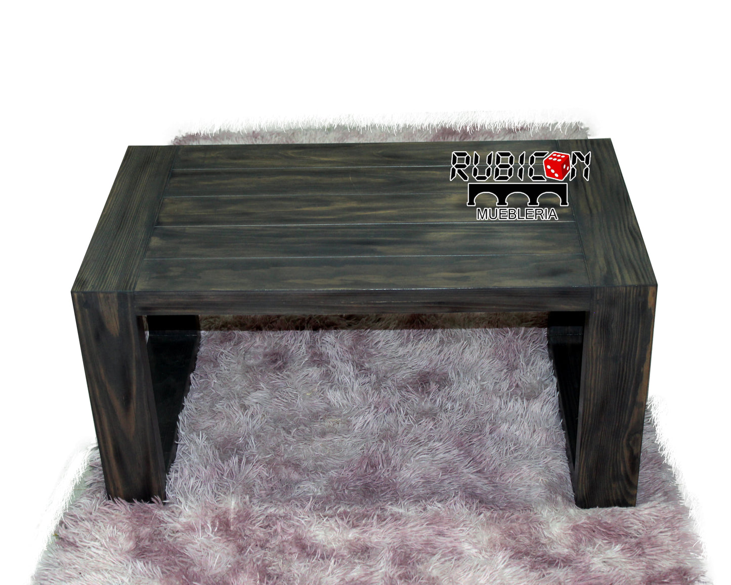 Mesa de centro de madera sólida de pino Mod. Midas