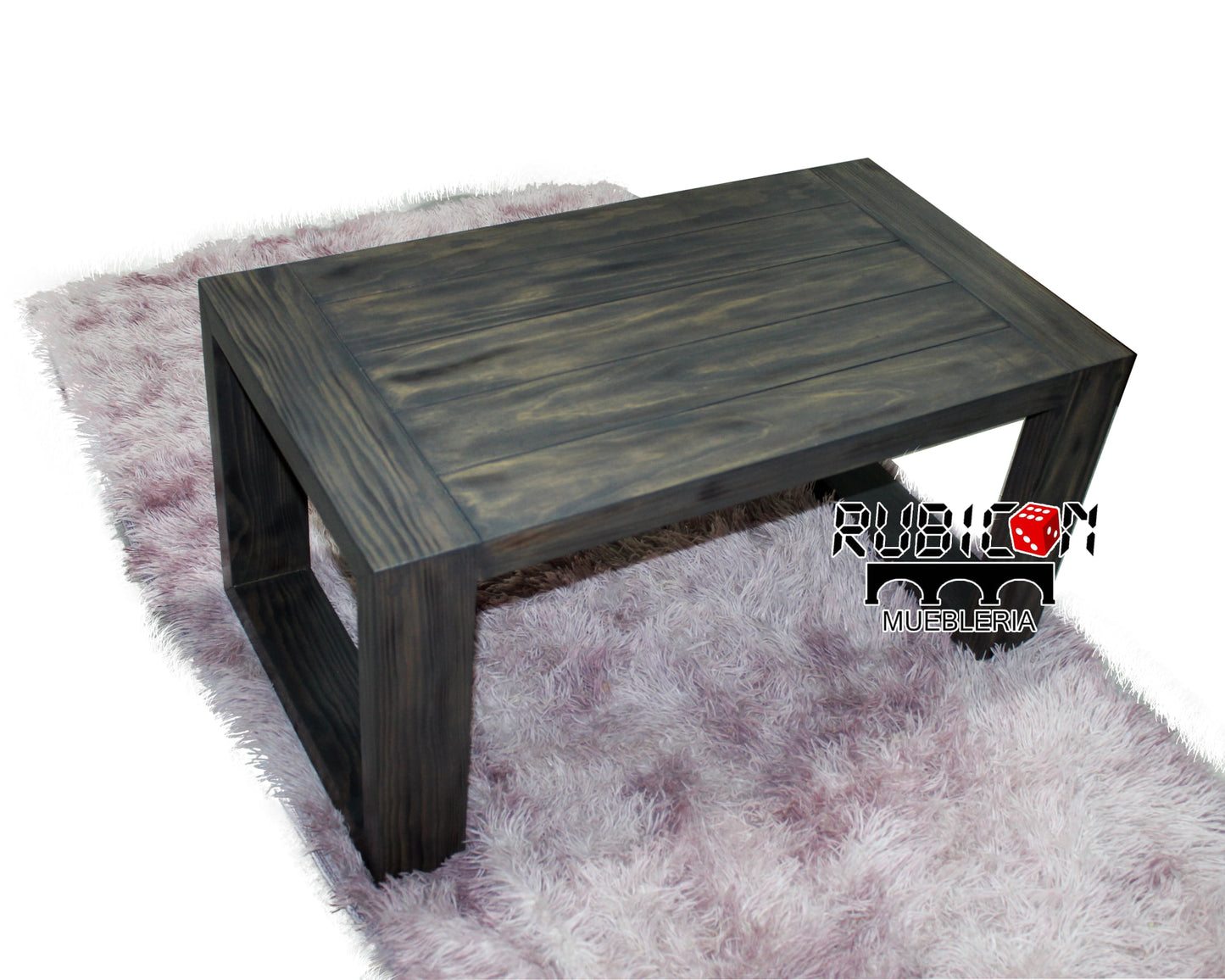 Mesa de centro de madera sólida de pino Mod. Midas