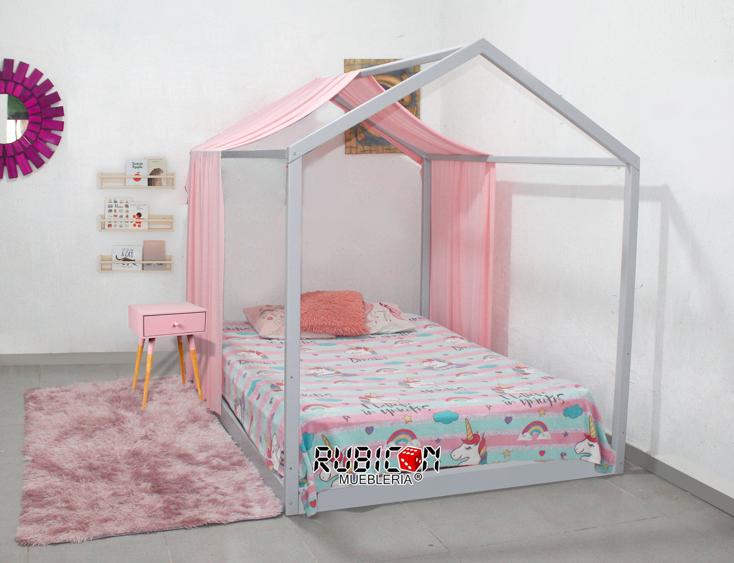 Cama casita Montessori de madera infantil Tipi + vendida