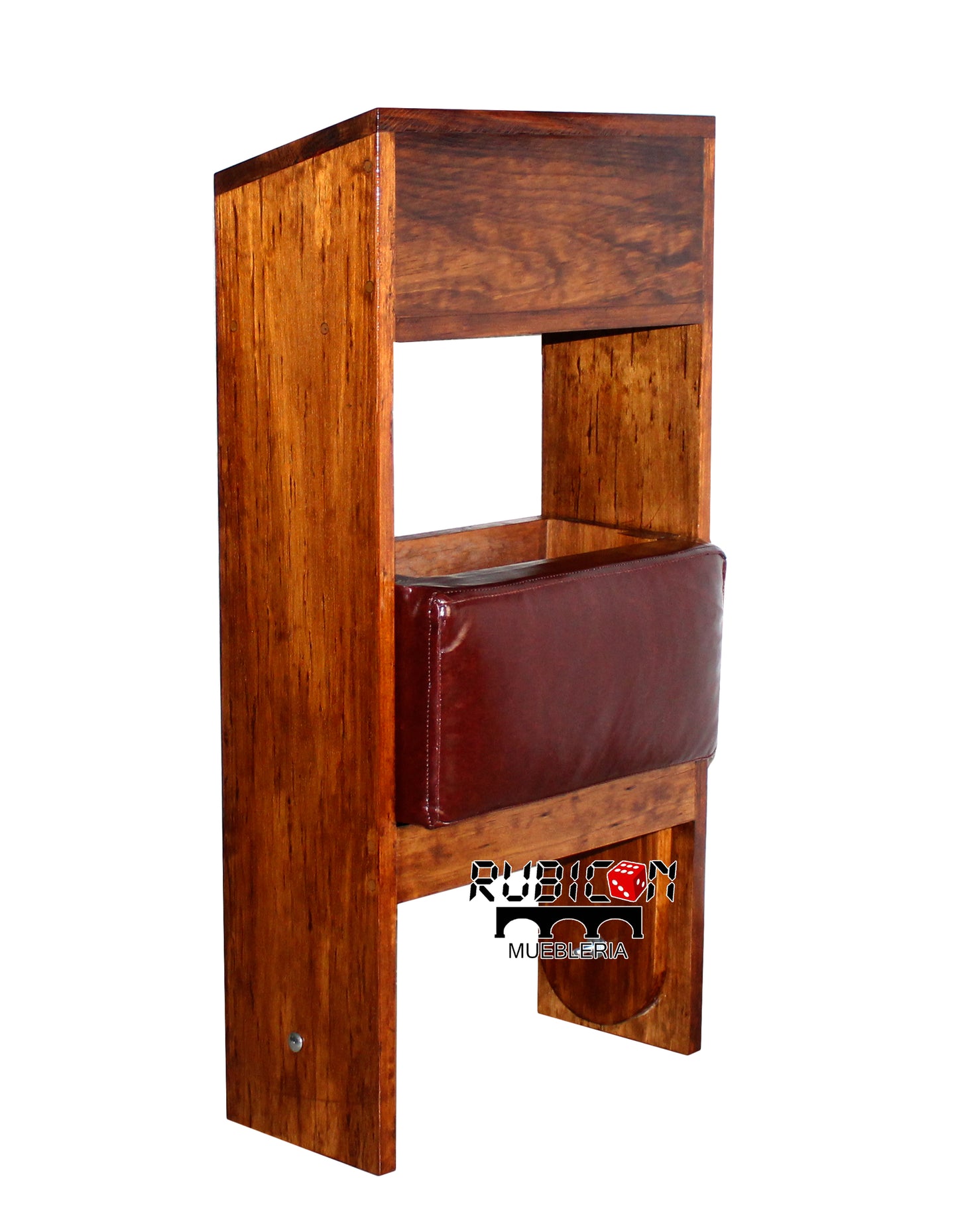 Reclinatorio banco taburete para orar de madera con tapiz