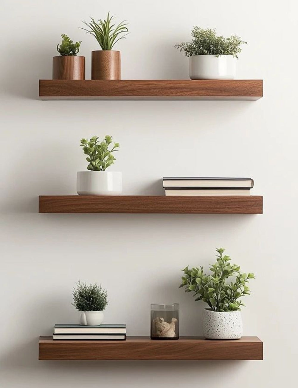Set 3 Repisas Planas Flotantes 110*25*4 cm
