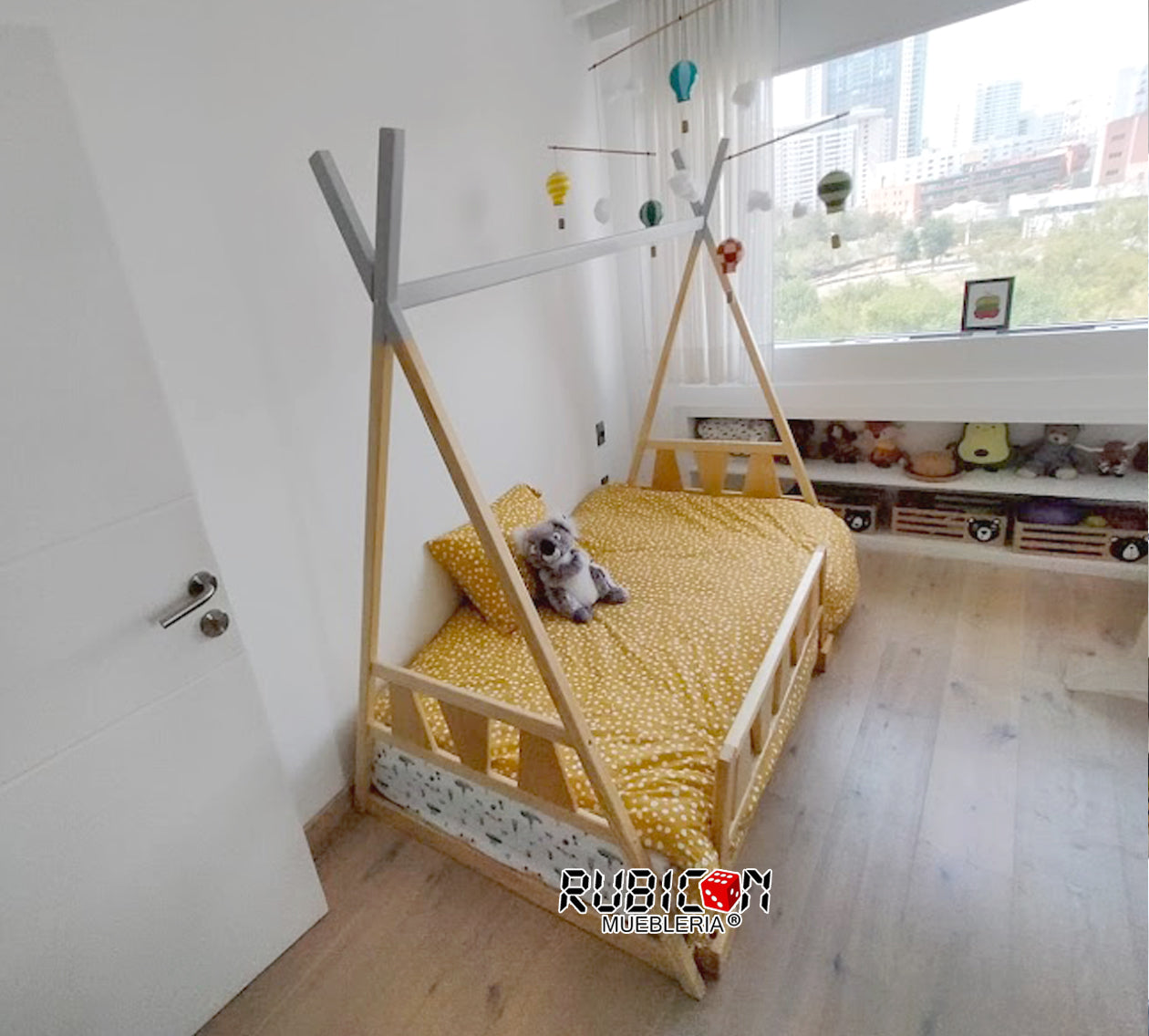 Cama Tipi Montessori de madera recámara infantil 15% Off