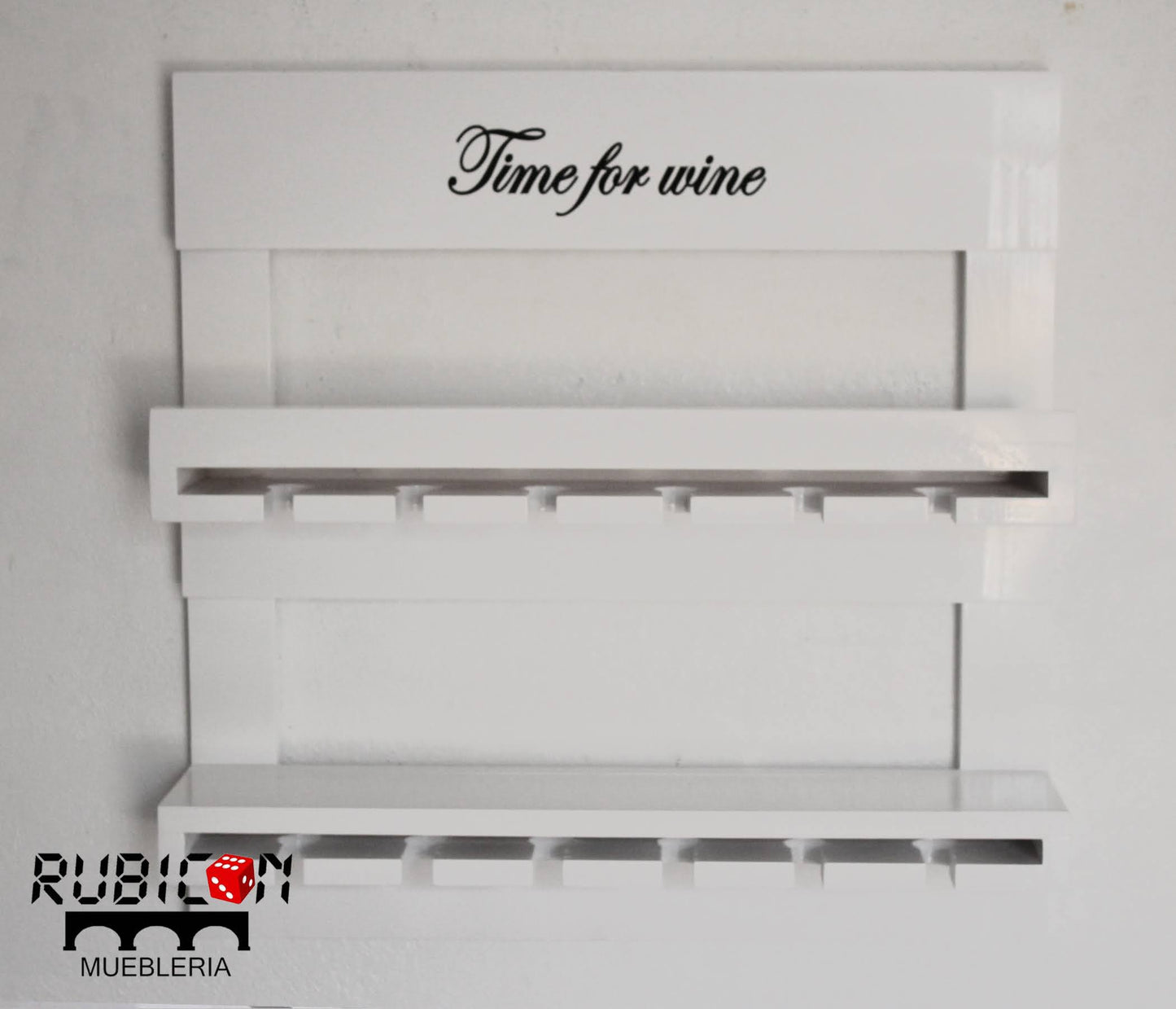 Cava de madera porta vinos flotante cantina mini bar mod. Gengis Khan