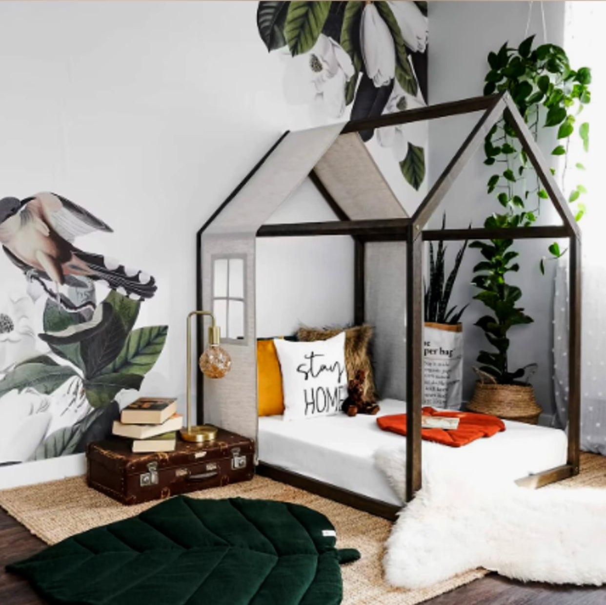 Cama casita Montessori de madera infantil Tipi + vendida