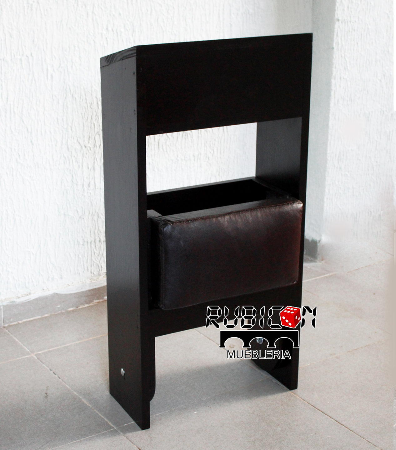 Reclinatorio banco taburete para orar de madera con tapiz