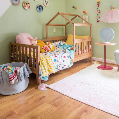 Cama Montessori Infantil De Madera Sólida de pino recamara niños