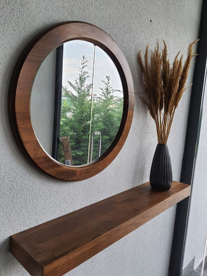 SET 3 ESPEJOS DE MADERA DE PAROTA CISNE