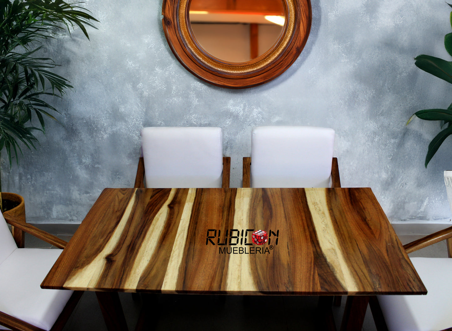 50 % anticipo de 6 sillas modernas para comedor minimalista de madera de parota Mod. Alba