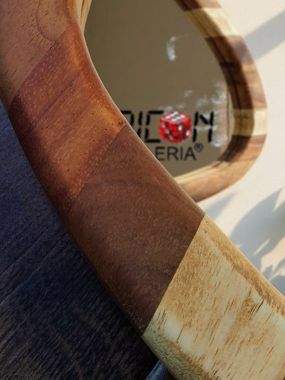 Espejo de madera de parota Lotus