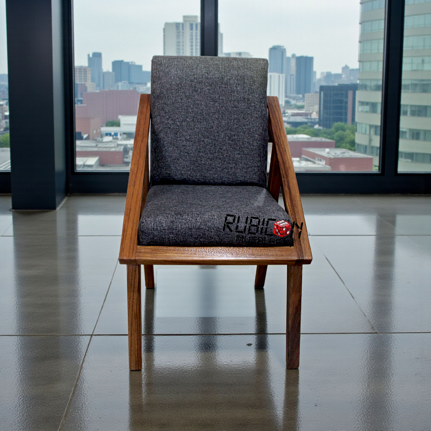 Comedor de madera sólida de parota 1 mesa y 6 sillas