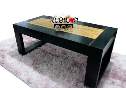Mesa de centro de madera sólida de pino Mod. Midas