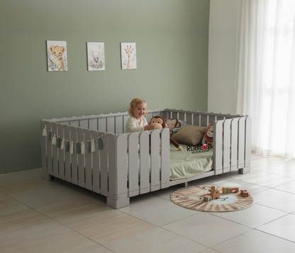 Cama Montessori de madera recamara infantil