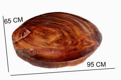Liquidación Rodaja Madera De Parota para mesa de centro o comedor