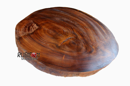 Liquidación Rodaja Madera De Parota para mesa de centro o comedor