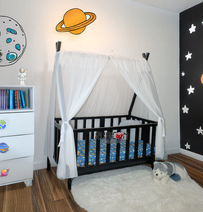 Cama Montessori de madera Casita De Sueños Cuna Tipi