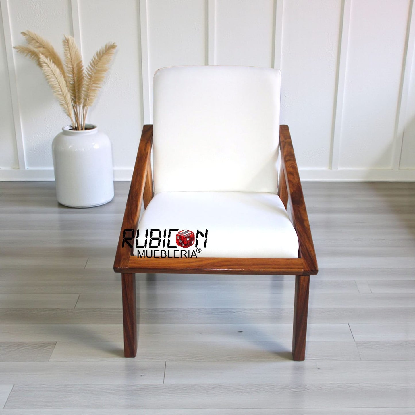 Silla de Madera de Parota 100% con tapiz Silla para Comedor