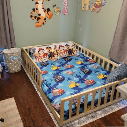 Cama Montessori de madera recámara infantil cuna mod. Argentina 15% Off
