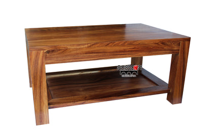 Mesa de centro mod. Lady en madera de parota