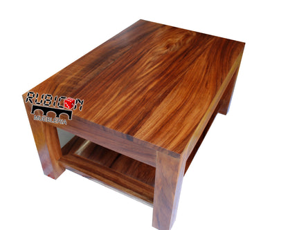 Mesa de centro mod. Lady en madera de parota